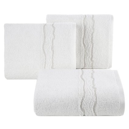 Törölköző KARIN 01 | fehér 70 x 140 cm 0