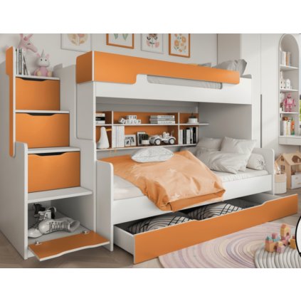 modern emeletes ágy HARRY narancssárga 2