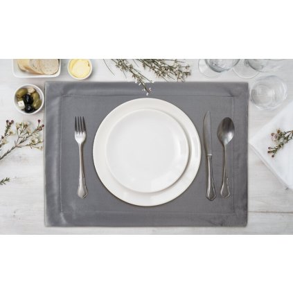 alátét MELINDA | sötétszürke 30 x 40 cm 0