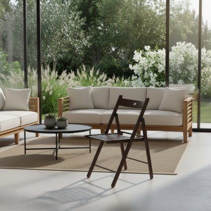 összecsukható barna szék smart II