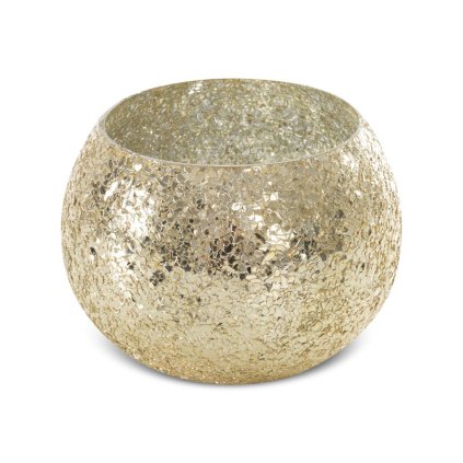 Üvegburkolat MELIA 02 virágcseréphez | arany 18x14 cm 0