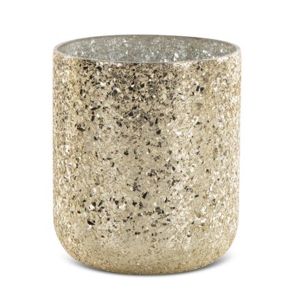 Üvegburkolat MELIA 03 virágcseréphez | arany 17x20 cm 0