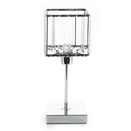 Asztali lámpa SALY 01 | átlátszó/ezüst 16 x 27 cm 0