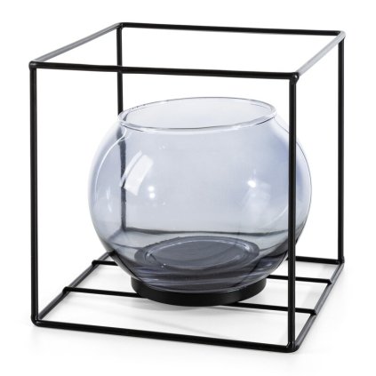 Gyertyatartó 100737 | fekete 17 cm 0