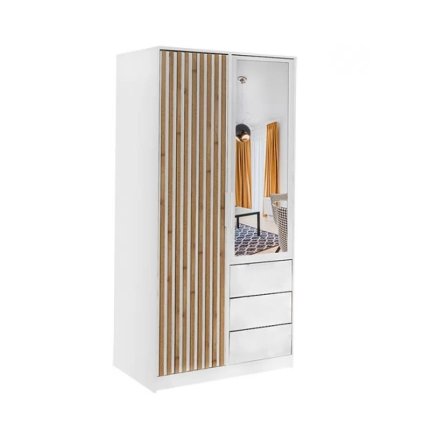 satnik szekrény bali lux d2 fehér