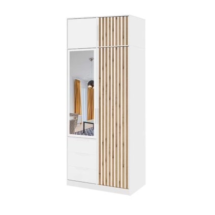 satnik szekrény bali lux d2 fehér