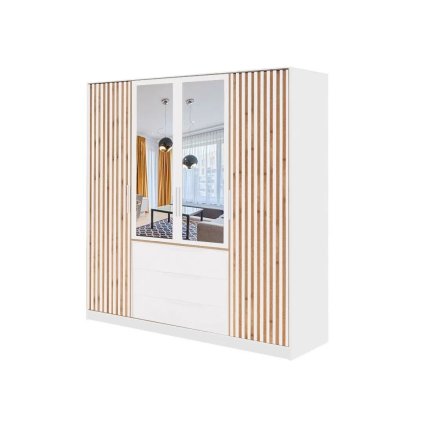 satnik szekrény bali lux d4 fehér