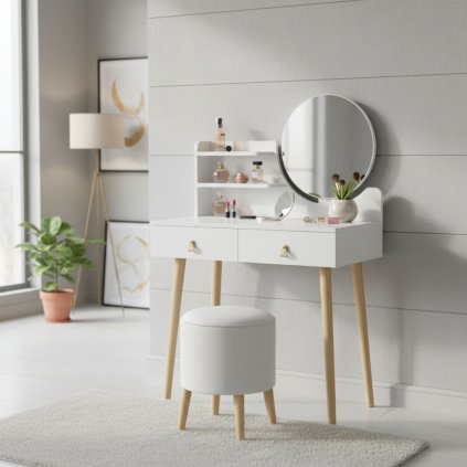 SCANDI 3 fésülködőasztal fehér