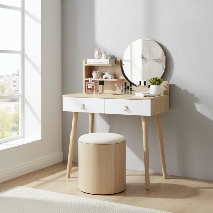 SCANDI 3 fésülködőasztal natúr