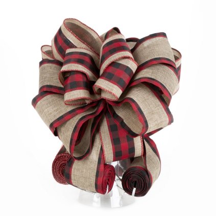 Karácsonyi dekoráció BOW 66 | bézs/piros 28 x 180 cm 0