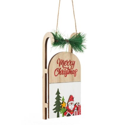 Karácsonyi dekoráció SANE 265B | piros/zöld 8 x 5 x 17 cm 0