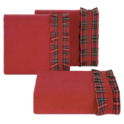 Karácsonyi törölköző MIKULÁS 1 | piros 70 x 140 cm 0