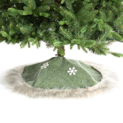 Karácsonyi matt a fa alatt 417A | zöld 100 cm 0