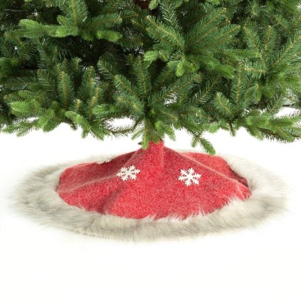 Karácsonyi matt a fa alatt 417B | piros 100 cm 0