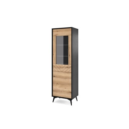 modern vitrin Madonna D9 részben üvegezett