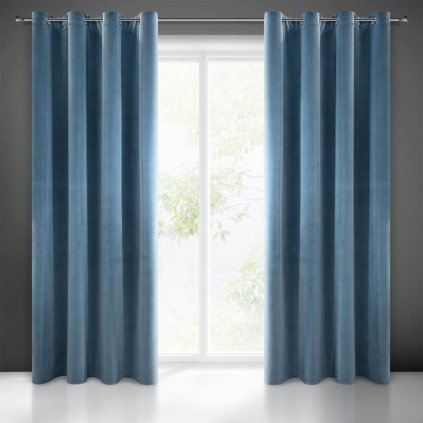 Sötétítő függöny ADELLE K | sötétkék 140 x 250 cm 0