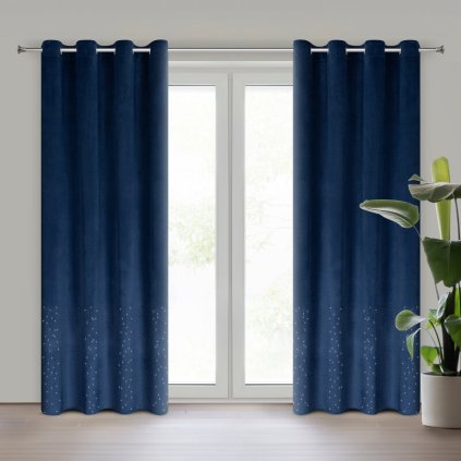 Függöny ARIADNA K | sötétkék 140 x 250 cm 0