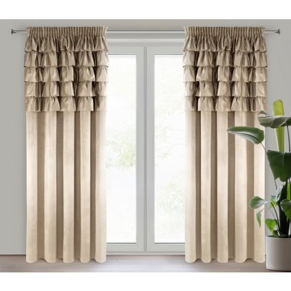 AURA P függöny | sötét bézs 140 x 270 cm 0