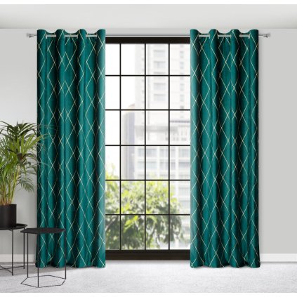 rendkívüli zöld függöny PIERRE CARDIN