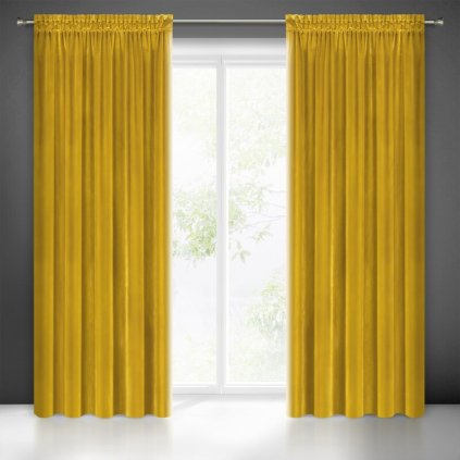 SAMANTA P függöny | mustár 140 x 270 cm 0