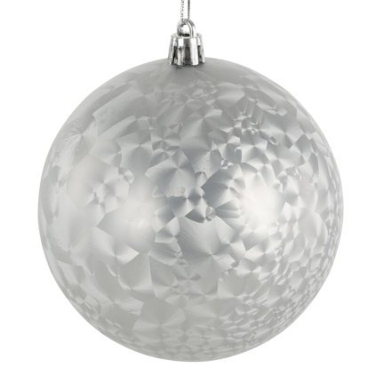 Karácsonyi dekoráció BALL 66B | ezüst 10 cm 0