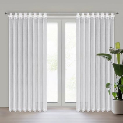 Függöny ALEXANDRA PU | fehér 140 x 250 cm 0