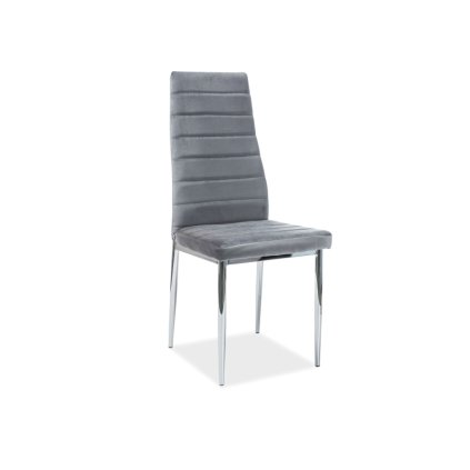 modern étkezőszék H261 Velvet, szürke kivitelben