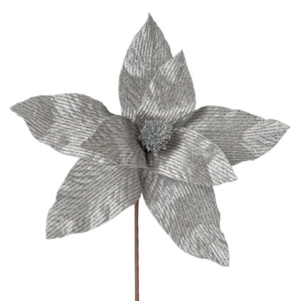 karácsonyi virág 200 | ezüst 30 cm 0
