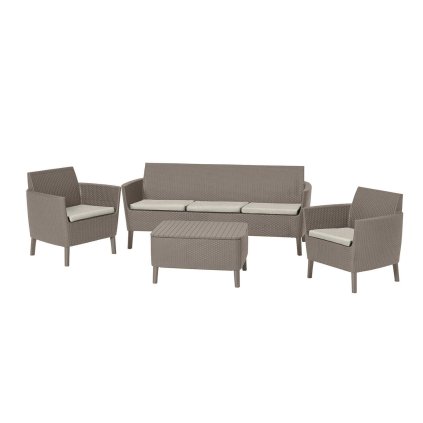kerti rattan készlet SALOMON 3 cappuccino