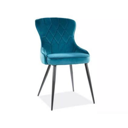 modern étkezőszék LOTUS VELVET, türkiz dizájnban