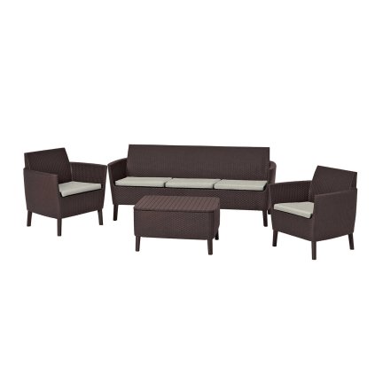 kerti rattan készlet SALOMON 3 barna
