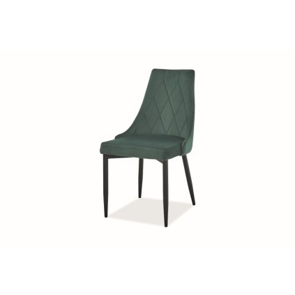 Kényelmes étkezőszék TRIX B VELVET, modern zöld kivitelben