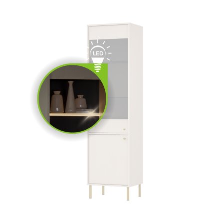 kétpontos LED-es világítás a vitrinhez-yeddo-2f