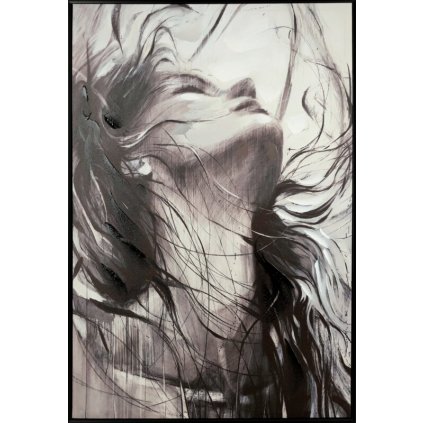 Kép NŐ 546 | fekete/szürke 60 x 90 cm 0