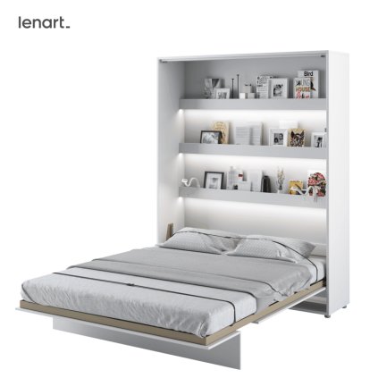 Fehér összecsukható ágy Lenart BED CONCEPT BC-12 | 160 x 200 cm