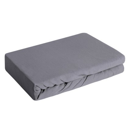 Francia ágynemű JERSEY 3 | sötétszürke 220 x 200 x 30 cm 0