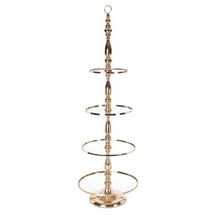 Díszpolc MARI 01 | arany 40 x 40 x 123 cm 0