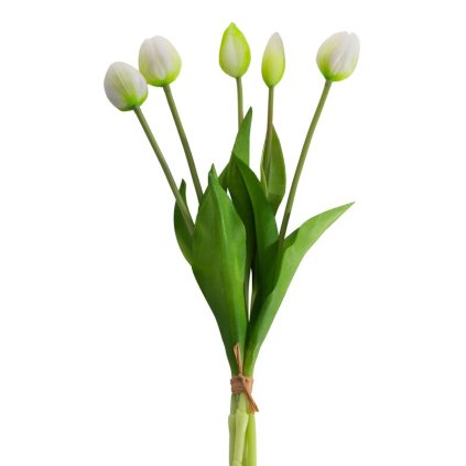Műtulipán csokor NATU 473 | fehér 41 cm 0