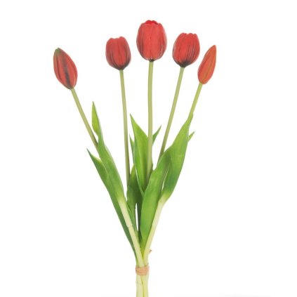 Műtulipán csokor NATU 473 | piros 41 cm 0
