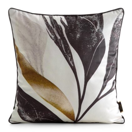 Párnahuzat VELVET 167 | fehér/fekete 45 x 45 cm 0