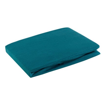 JERSEY egyszemélyes lepedő | türkiz 120 x 200 x 25 cm 0