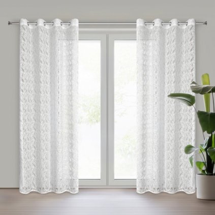 Függöny MONI K | fehér 140 x 250 cm 0