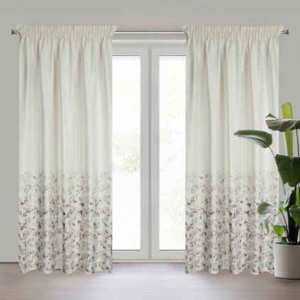 Függöny MARIELA P | tejszín/pezsgő 140 x 270 cm 0