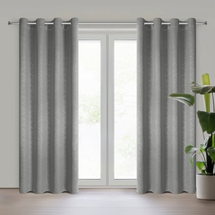 Sötétítő függöny OLETA K | ezüst 140 x 250 cm 0