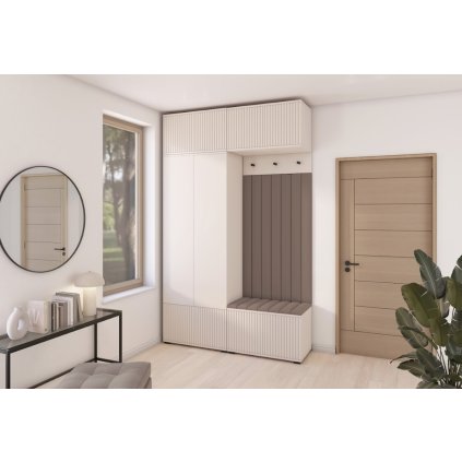 KREO 2 előszobai szekrény alacsony lábakkal trinity06 tükör nélkül luxus