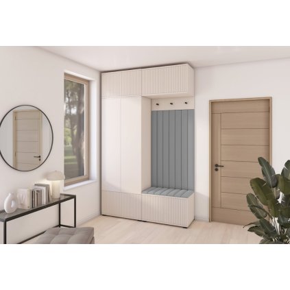 KREO 2 előszobai szekrény alacsony lábakkal trinity14 tükör nélkül