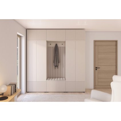 KREO 3 előszobai szekrény alacsony lábakkal trinity02 tükör nélkül