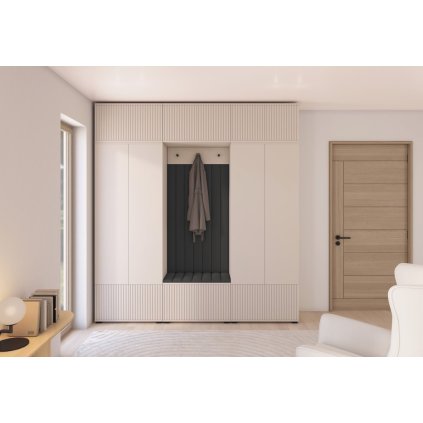 KREO 3 előszobai szekrény alacsony lábakkal trinity16 tükör nélkül