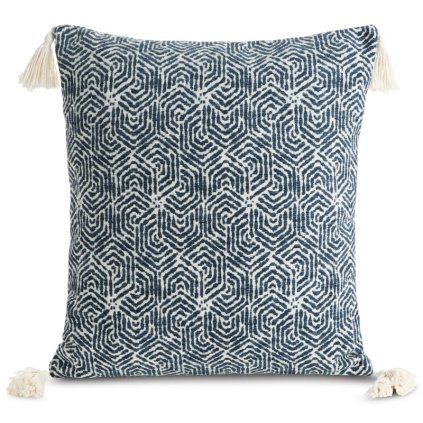 Párnahuzat FABIA 02 | sötétkék/krém 45 x 45 cm 0