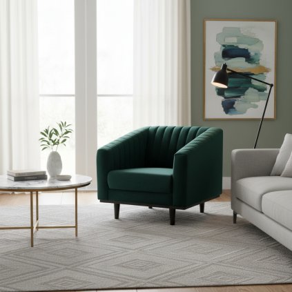 modern-zöld-fotel-asprey-bársony